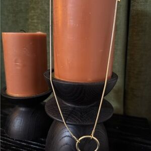 Madewell gold circle adjustable necklace